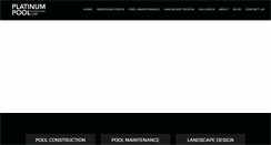 Desktop Screenshot of platinumpoolcare.com